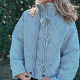 Quilted Denim Puffer Jacket