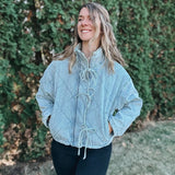 Quilted Denim Puffer Jacket