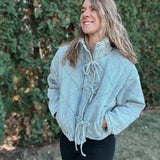 Quilted Denim Puffer Jacket