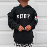 Punk Toddler Hoodie in Black