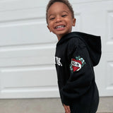 Punk Toddler Hoodie in Black