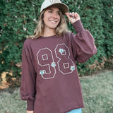 Embroidered Varsity Pullover
