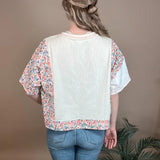 Spring Floral Mix Top Bibi