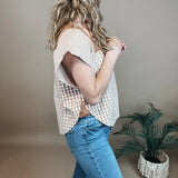 Honey Meadow Gingham Top Bibi