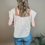 Honey Meadow Gingham Top Bibi