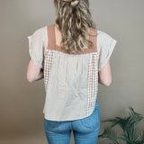 Honey Meadow Gingham Top Bibi