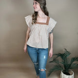 Honey Meadow Gingham Top Bibi