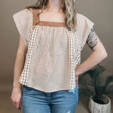 Honey Meadow Gingham Top Bibi