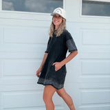 Mineral Washed T-Shirt Dress Very J