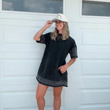 Mineral Washed T-Shirt Dress Very J