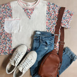 Spring Floral Mix Top Bibi