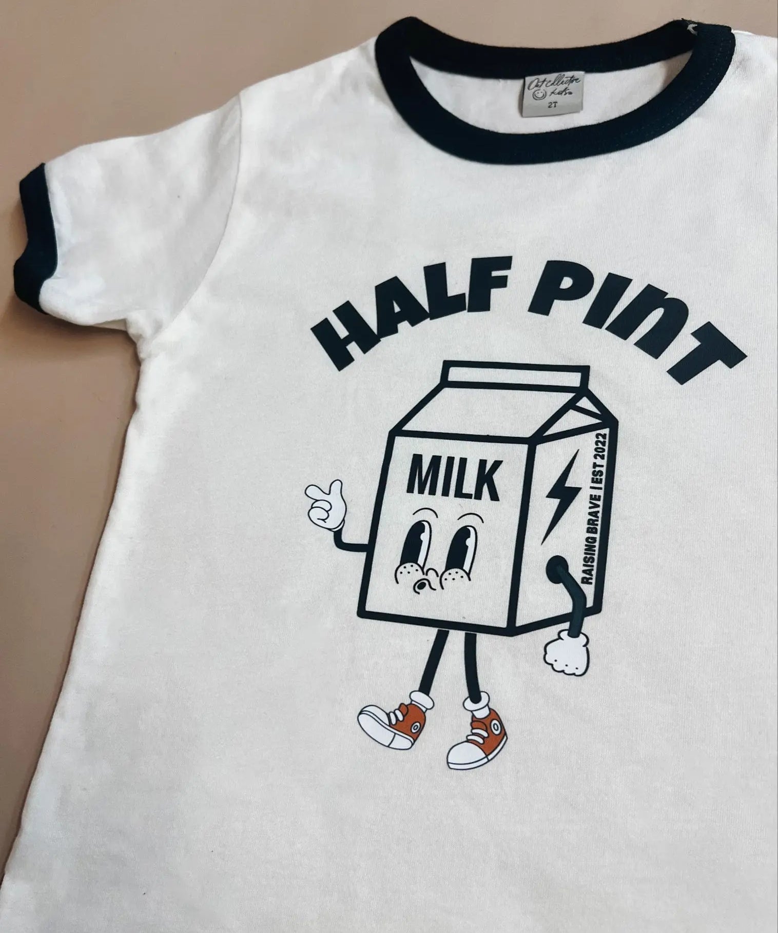 Half Pint Toddler Graphic Tee Raising Brave