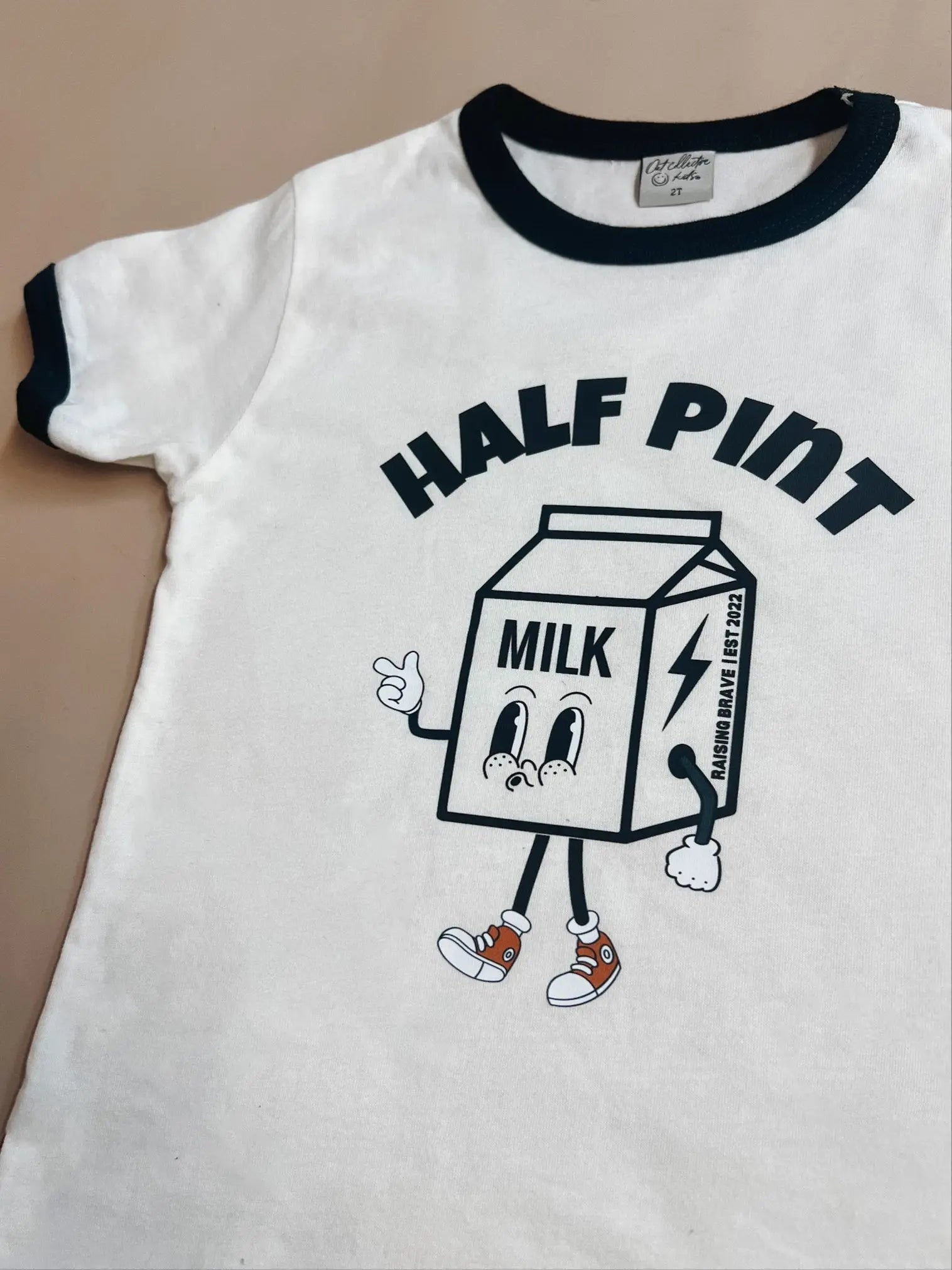 Half Pint Toddler Graphic Tee Raising Brave