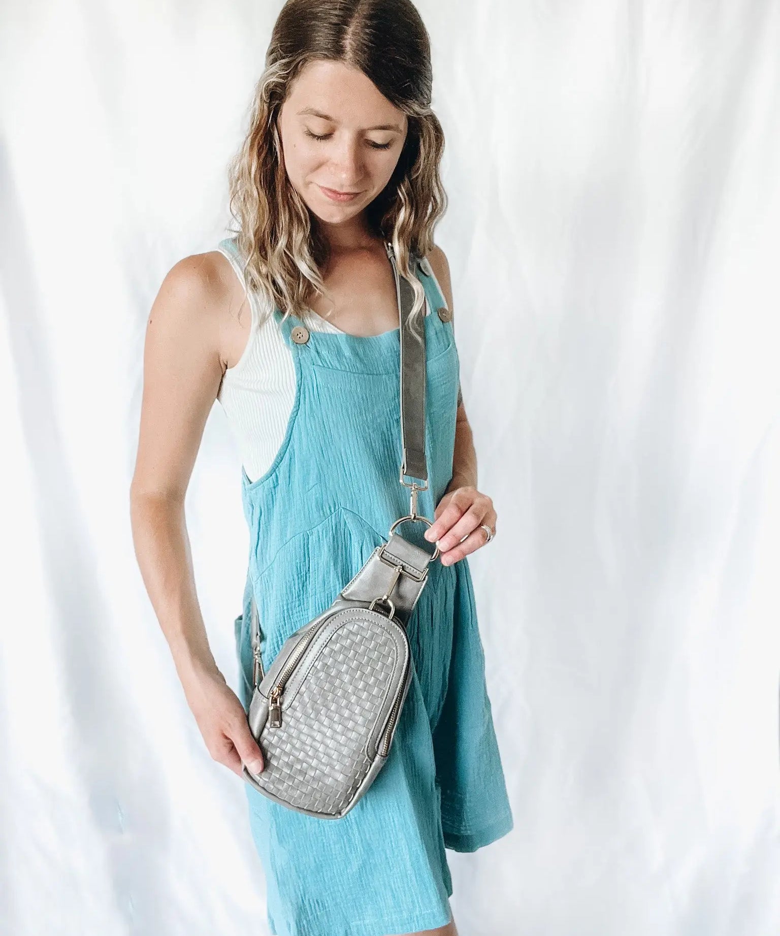 Gauze Overall Romper Adora