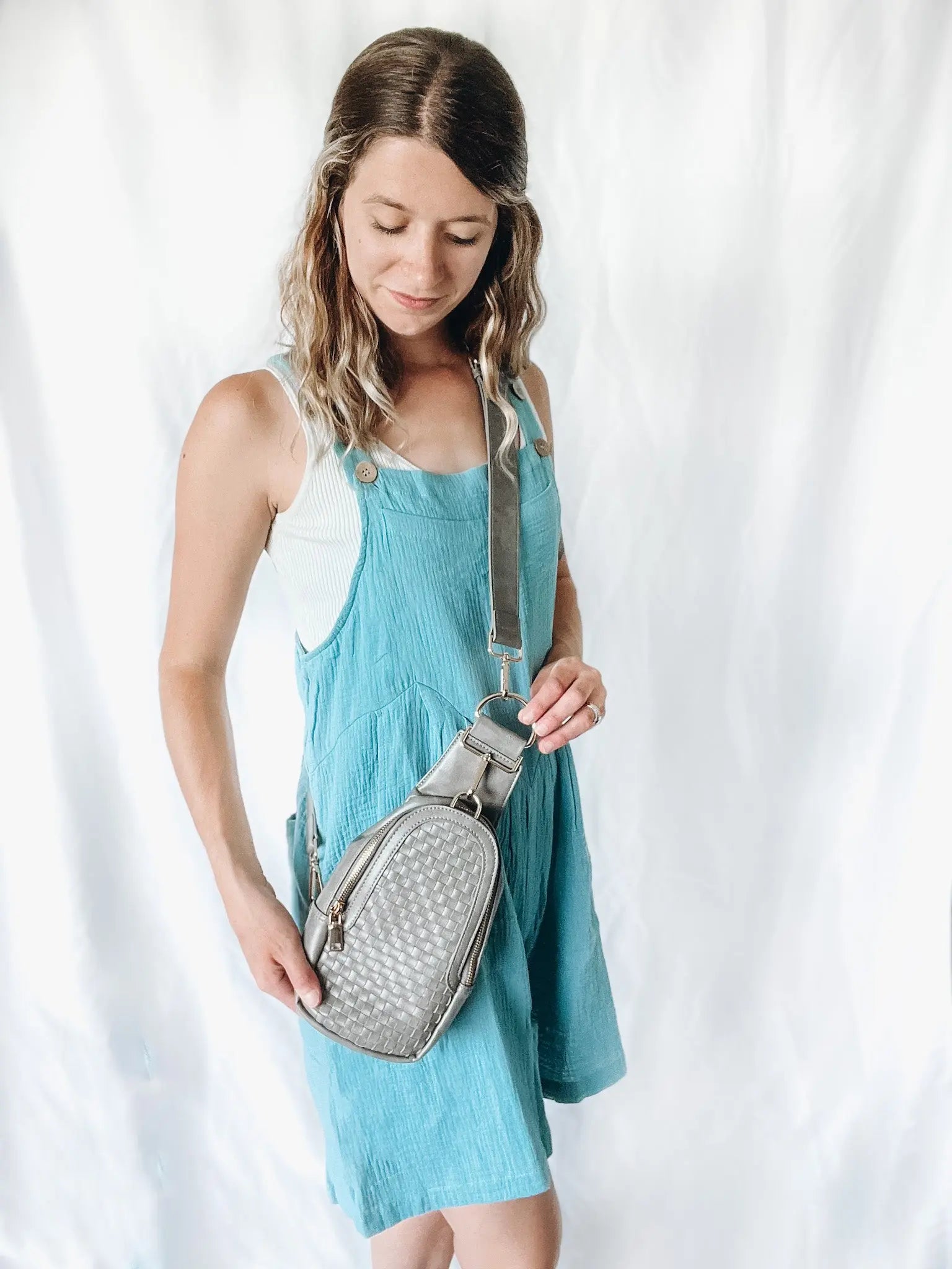 Gauze Overall Romper Adora