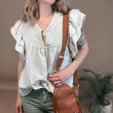 Crinkle Gauze Blouse Bibi