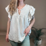 Crinkle Gauze Blouse Bibi