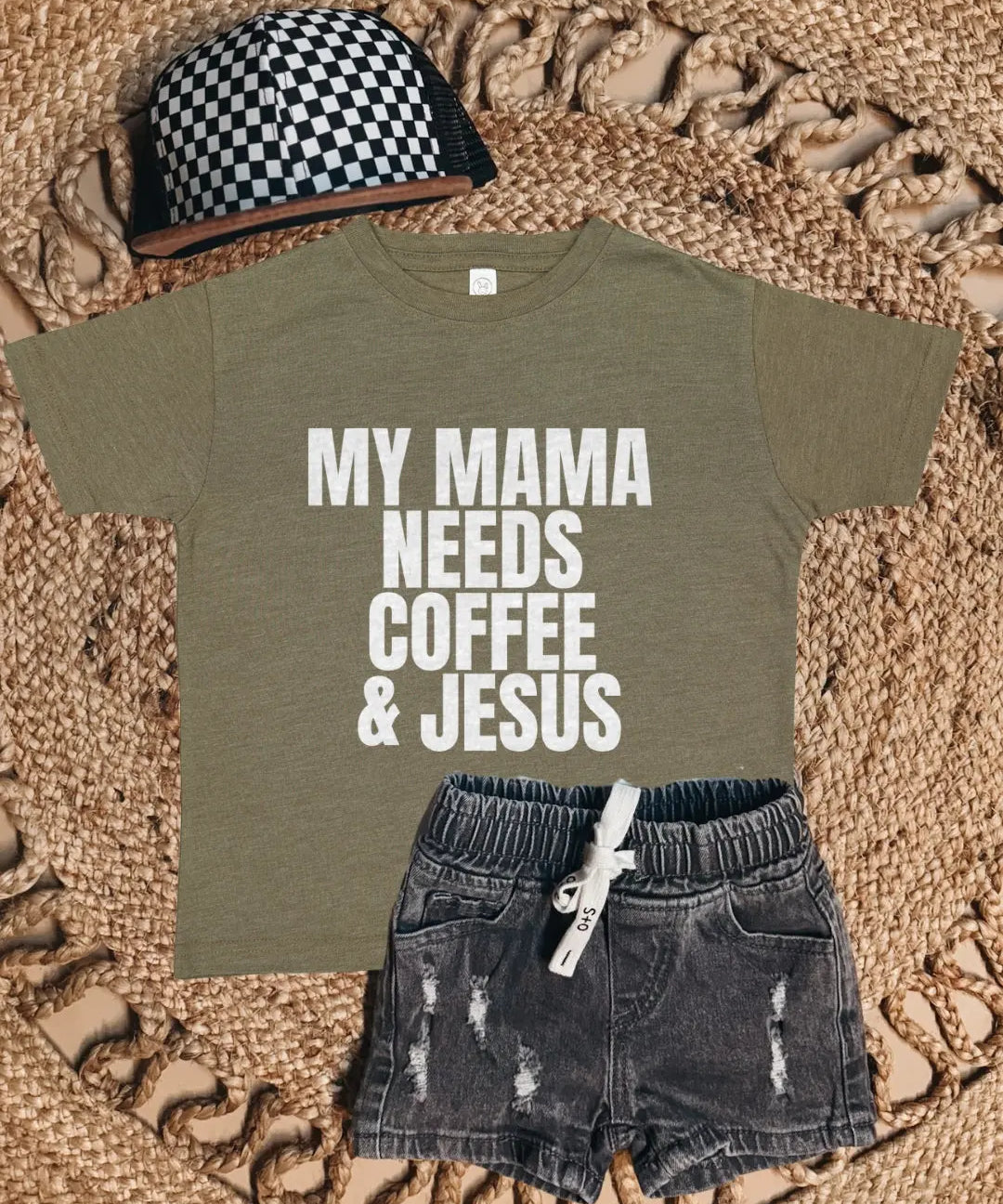 Mama Needs Coffee + Jesus Tee Raising Brave