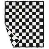 Black Checkered Child Throw Blanket Fashion City