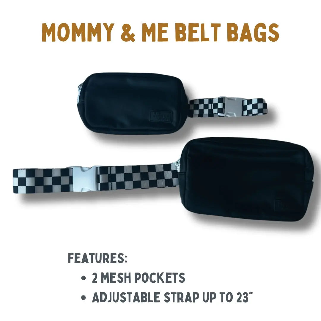 Mama Checkered Belt Bag Big Little Wish