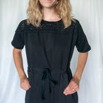 Crowd Pleaser Black Jumpsuit - Raising Brave