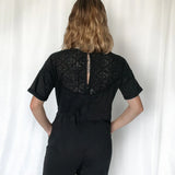 Crowd Pleaser Black Jumpsuit - Raising Brave