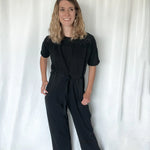 Crowd Pleaser Black Jumpsuit - Raising Brave