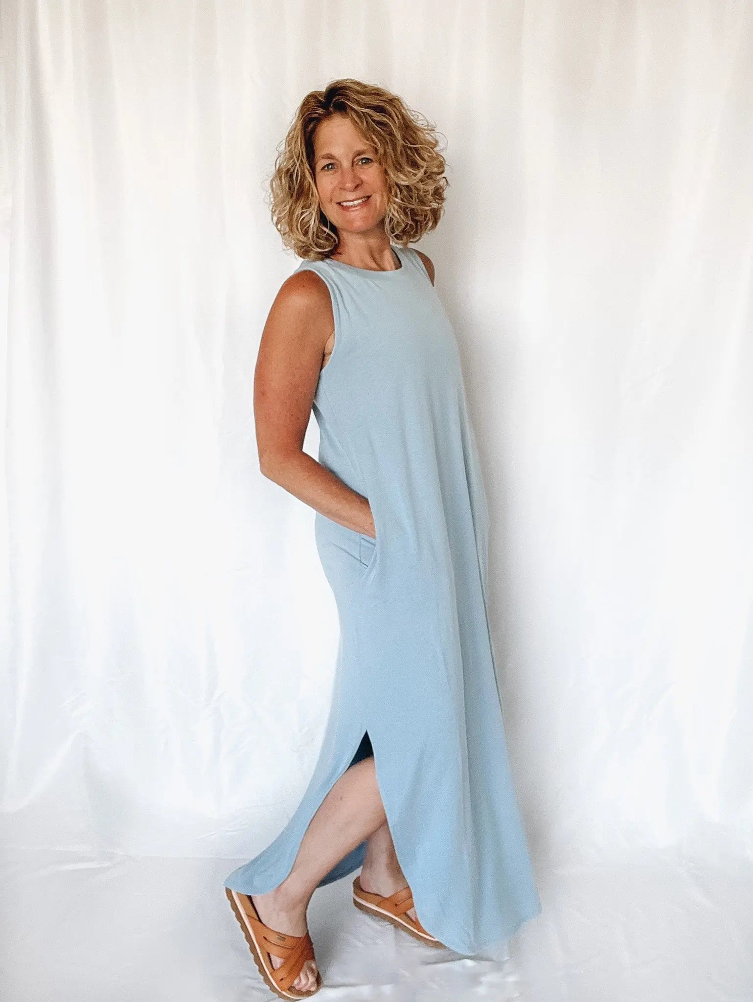 Drift Away Sleeveless Maxi Dress - Raising Brave