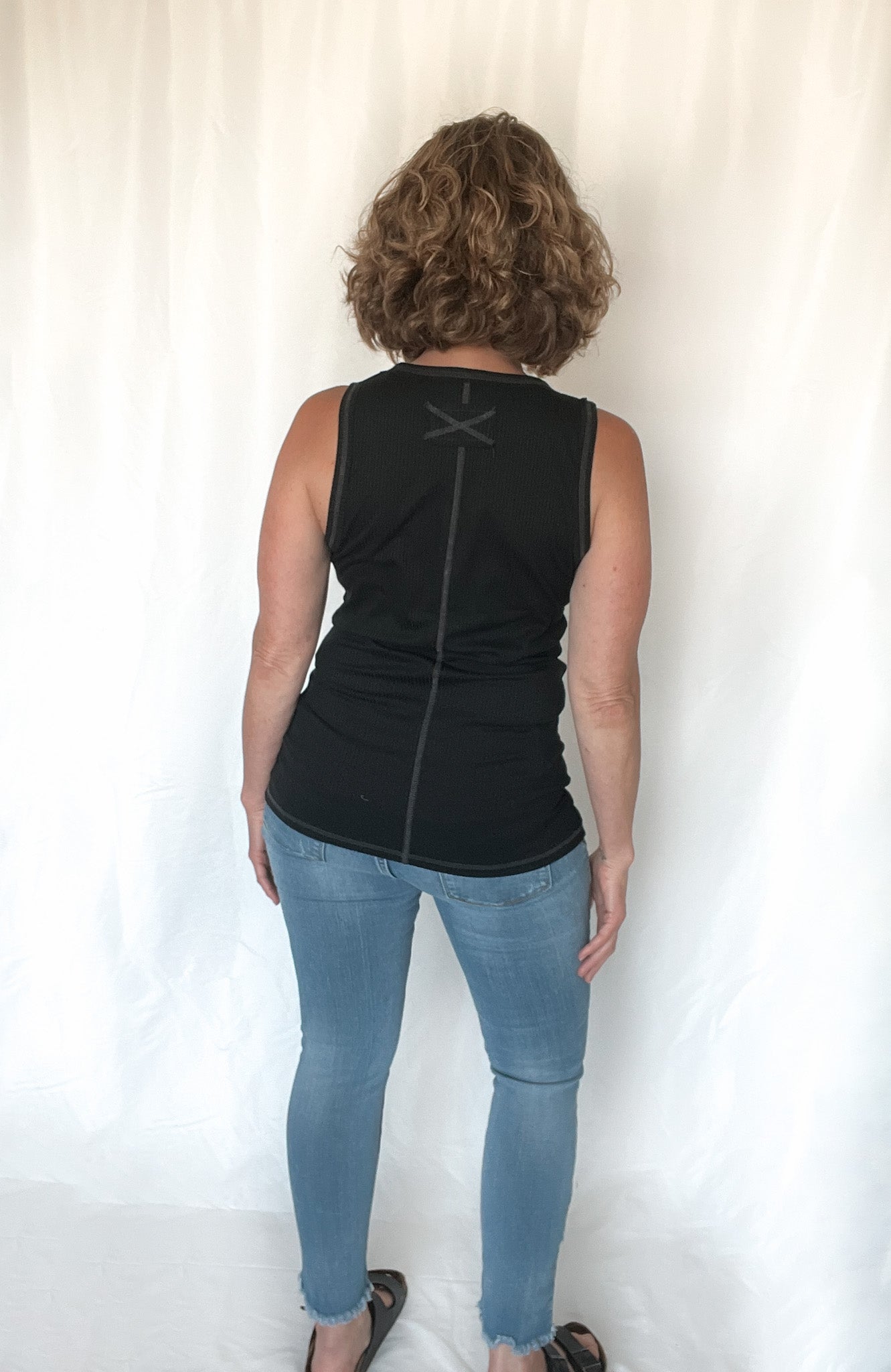 Essential Black Ribbed Tank Top - Raising Brave