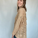 Get Your Fringe On Gold Sweater - Raising Brave