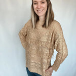 Get Your Fringe On Gold Sweater - Raising Brave