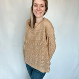 Get Your Fringe On Gold Sweater - Raising Brave