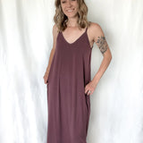 Hidden Pocket Purple Maxi Dress - Raising Brave