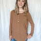 Hooked On You Button Long Sleeve Top - Raising Brave