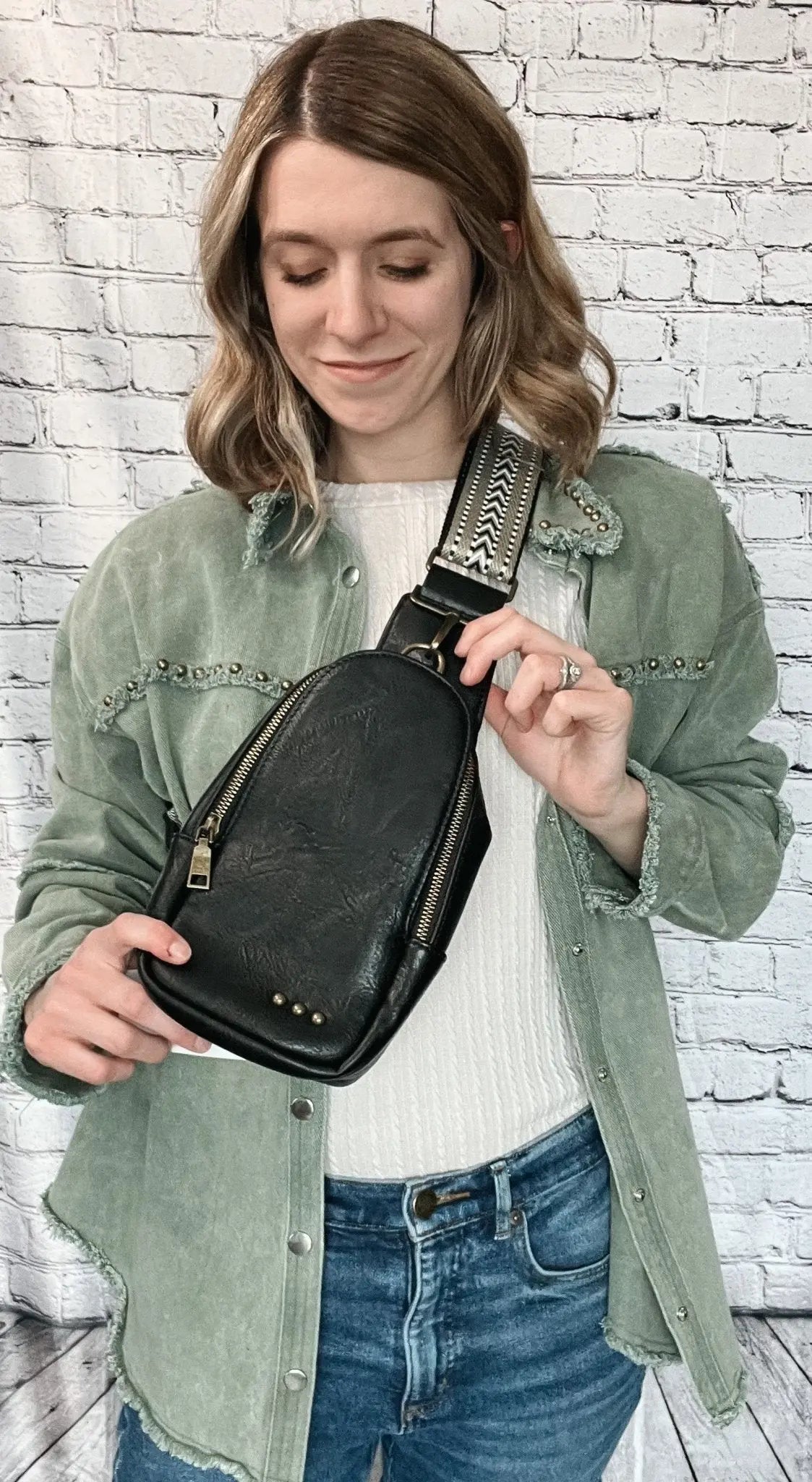 Jordan Sling Bag - Black - Raising Brave