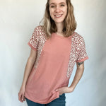 Miss Me Pink Leopard Top - Raising Brave