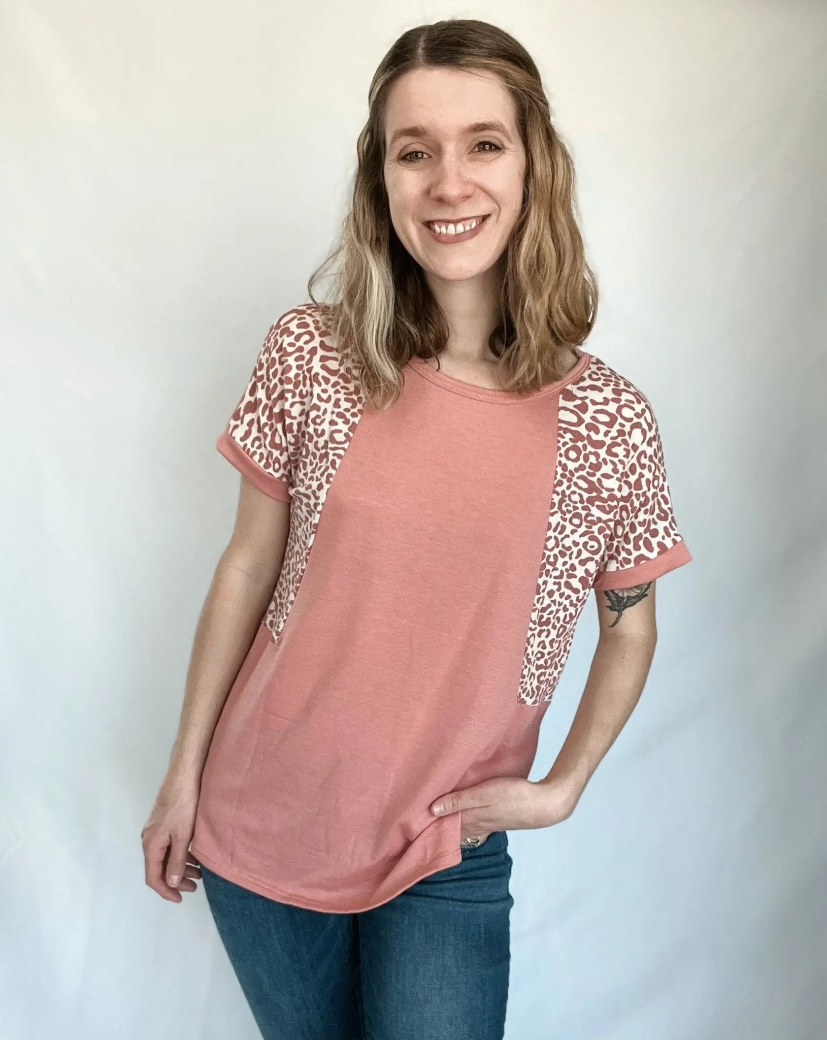 Miss Me Pink Leopard Top - Raising Brave