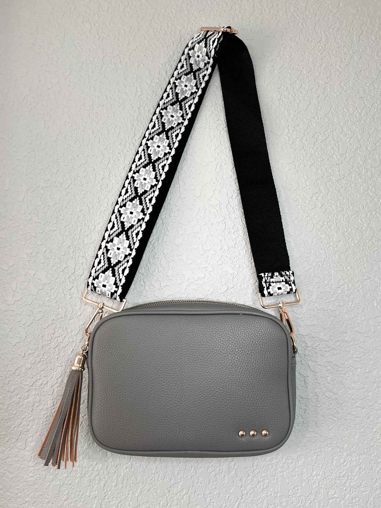 Willow Crossbody Purse Gray Raising Brave