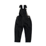 Black Distressed Overalls