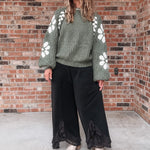 Bottoms Romantic Lace Mineral Wash Pants Raising Brave Boutique