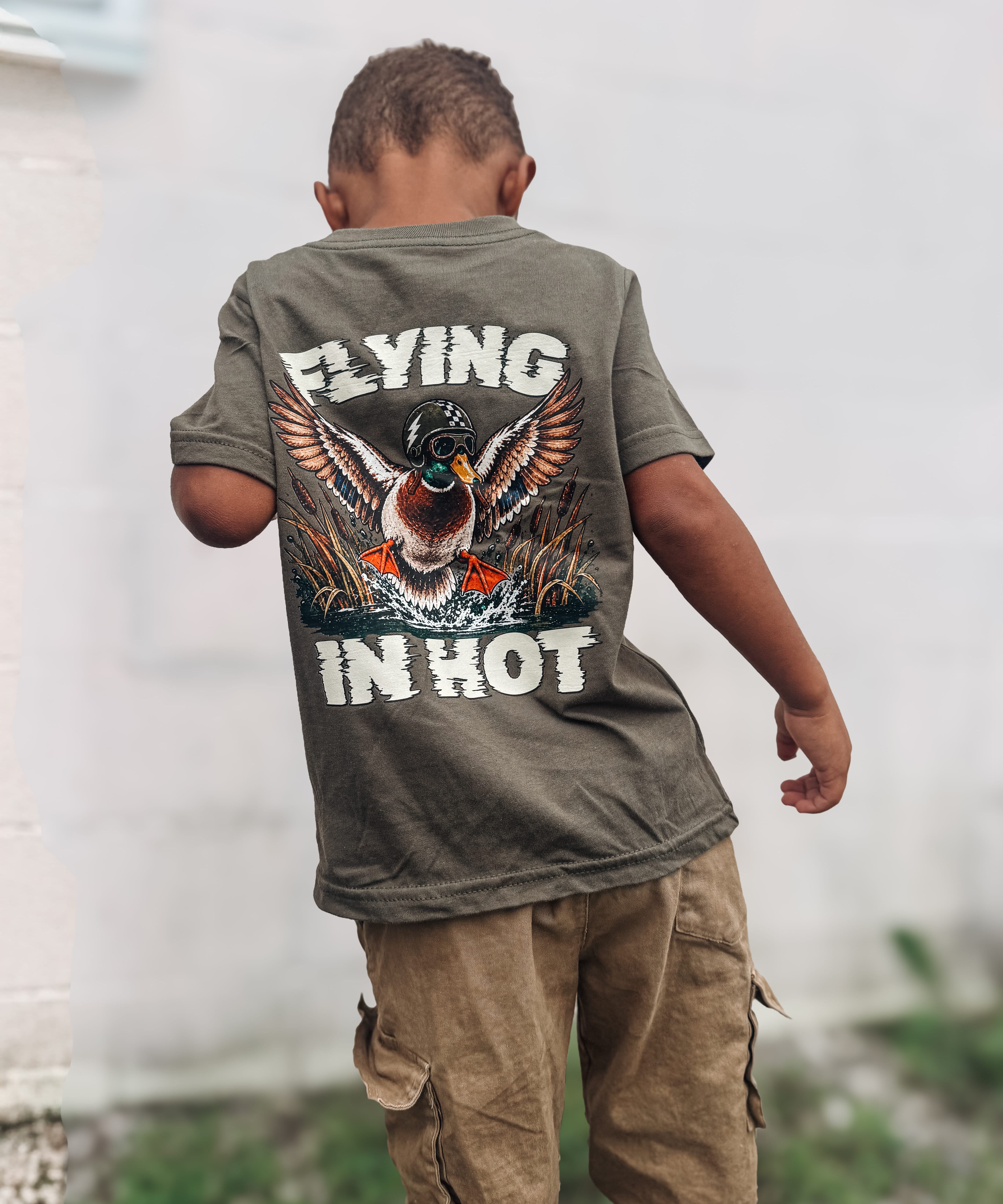 baby tees Flying in Hot Duck Tee Raising Brave Boutique