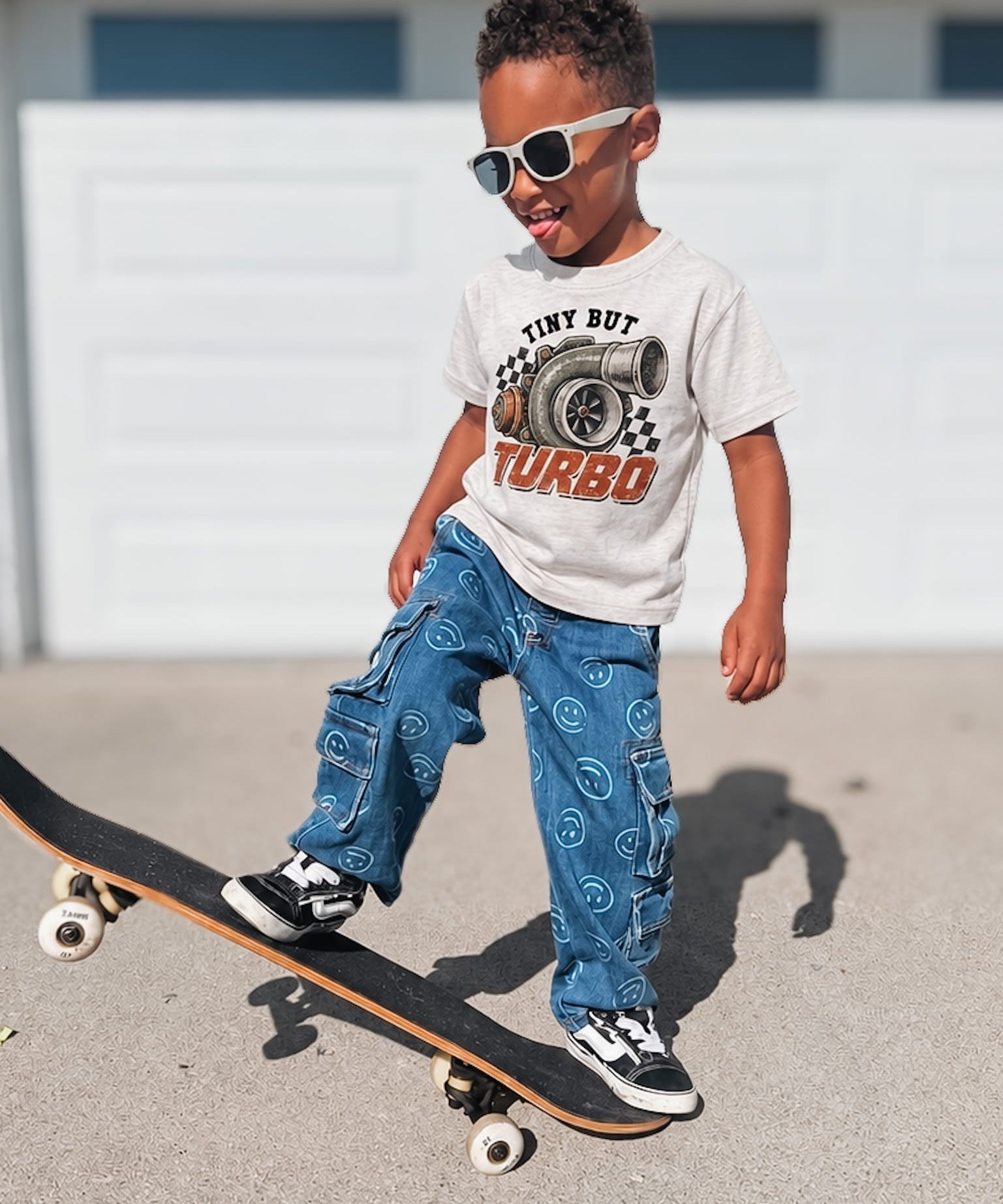 t-shirt Tiny But Turbo Tee Raising Brave Boutique