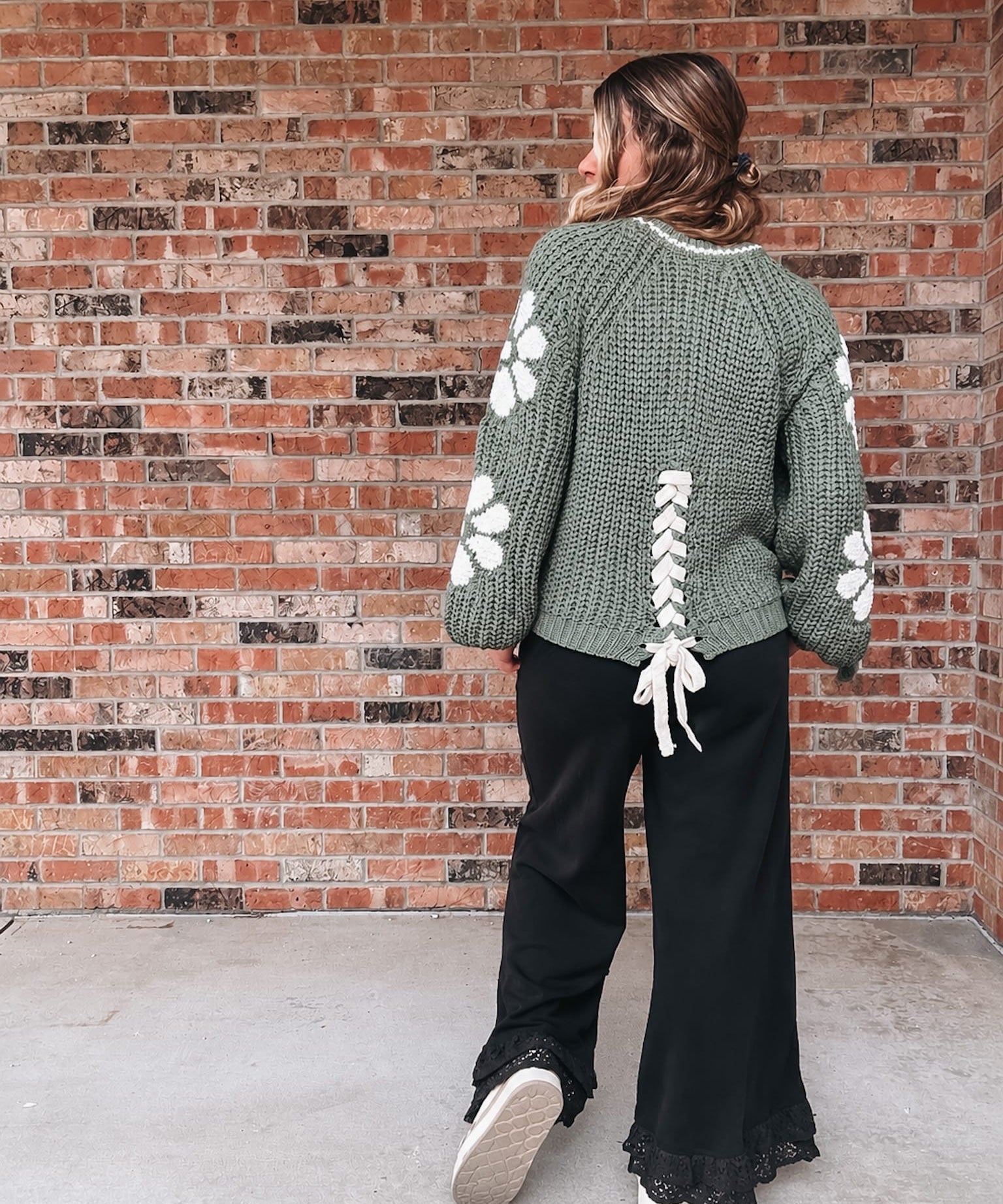 Bottoms Romantic Lace Mineral Wash Pants Raising Brave Boutique