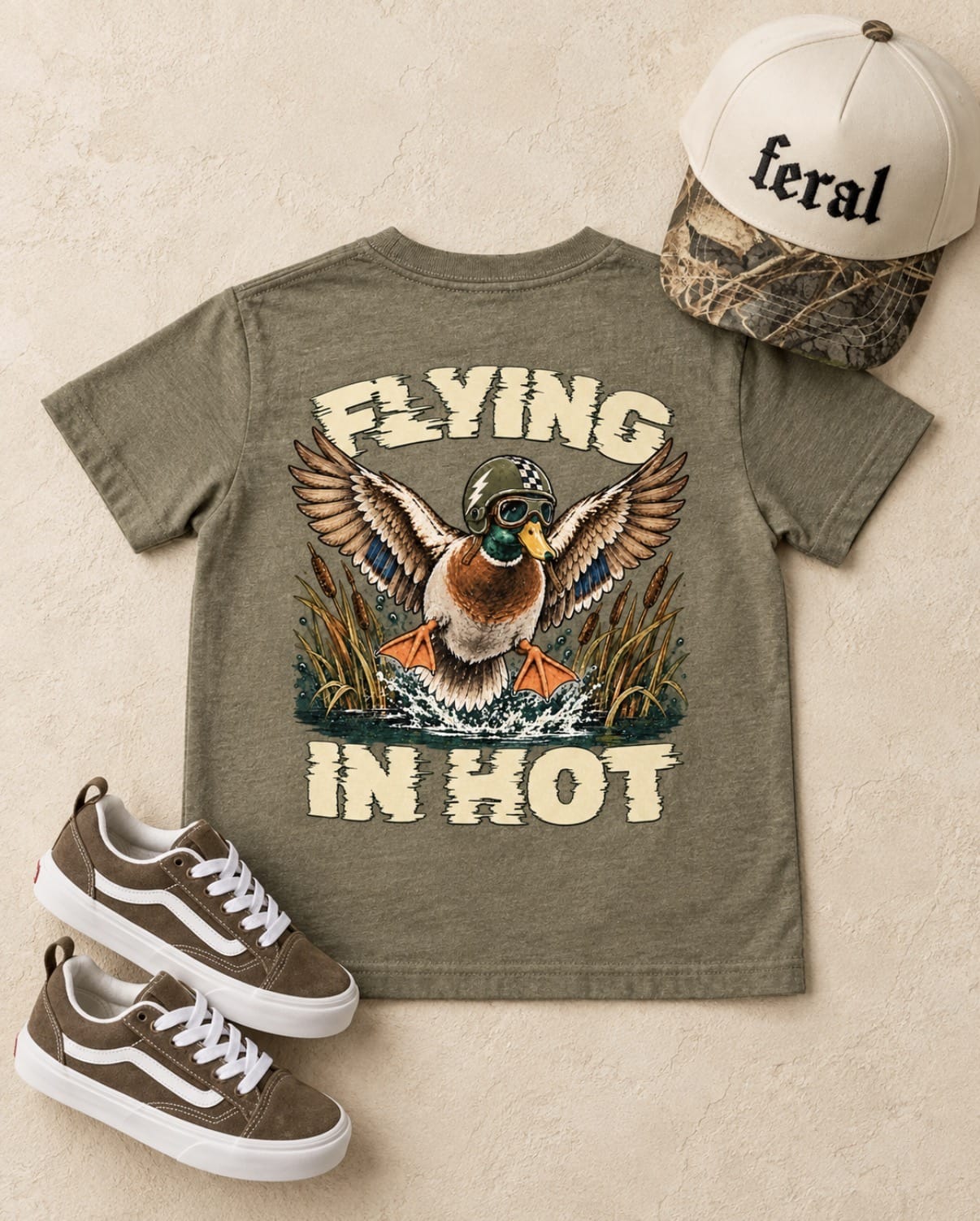 baby tees Flying in Hot Duck Tee Raising Brave Boutique