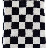 Black Checkered Child Throw Blanket