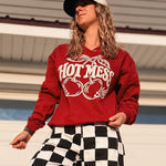 Sweatshirt Hot Mess Cherry Crew Raising Brave Boutique