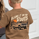baby tees Blame it on My Roots Tee Raising Brave Boutique