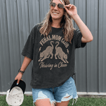 Women's Tees Feral Mom Club Leopard Tee Raising Brave Boutique