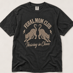 Women's Tees Feral Mom Club Leopard Tee Raising Brave Boutique