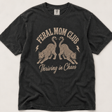 Women's Tees Feral Mom Club Leopard Tee Raising Brave Boutique